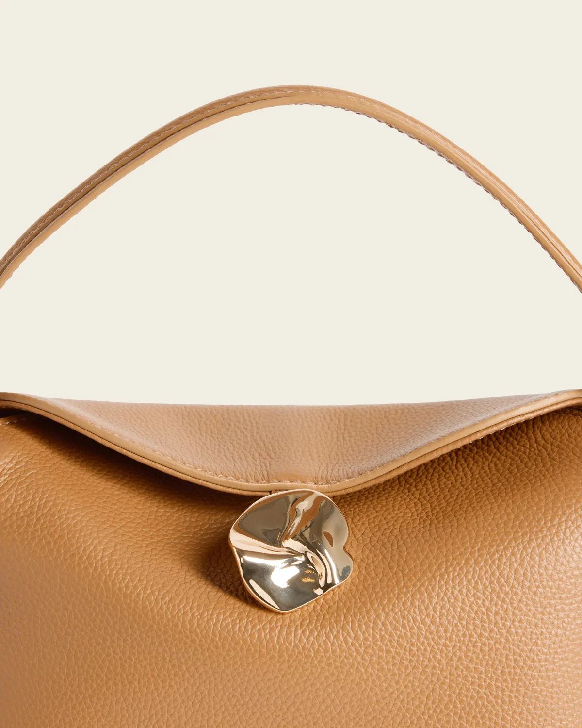 Flattered Hanna Mini Bag top handle tas cognac nerf