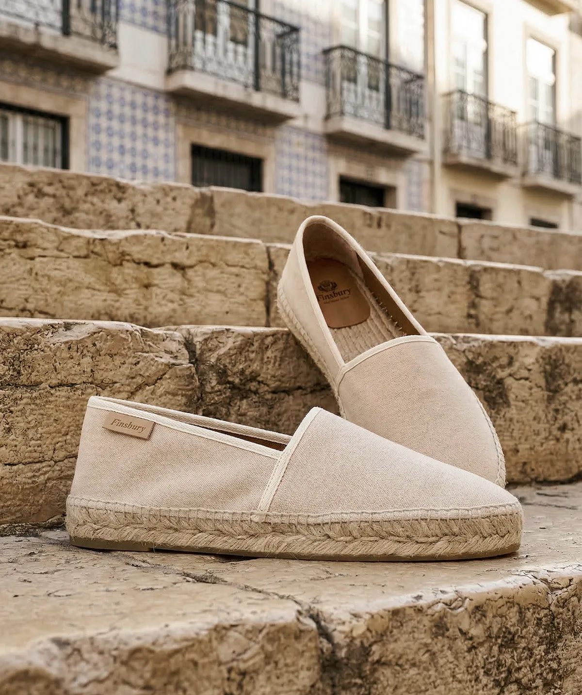 Finsbury Indiana espadrilles beige zomers licht