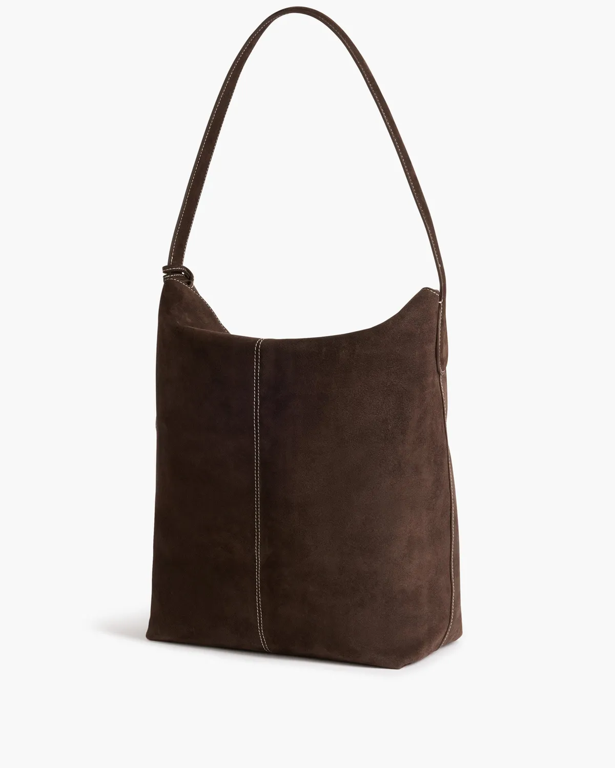 Flattered Alda Grande Shoulder Bag schoudertas bruin suede