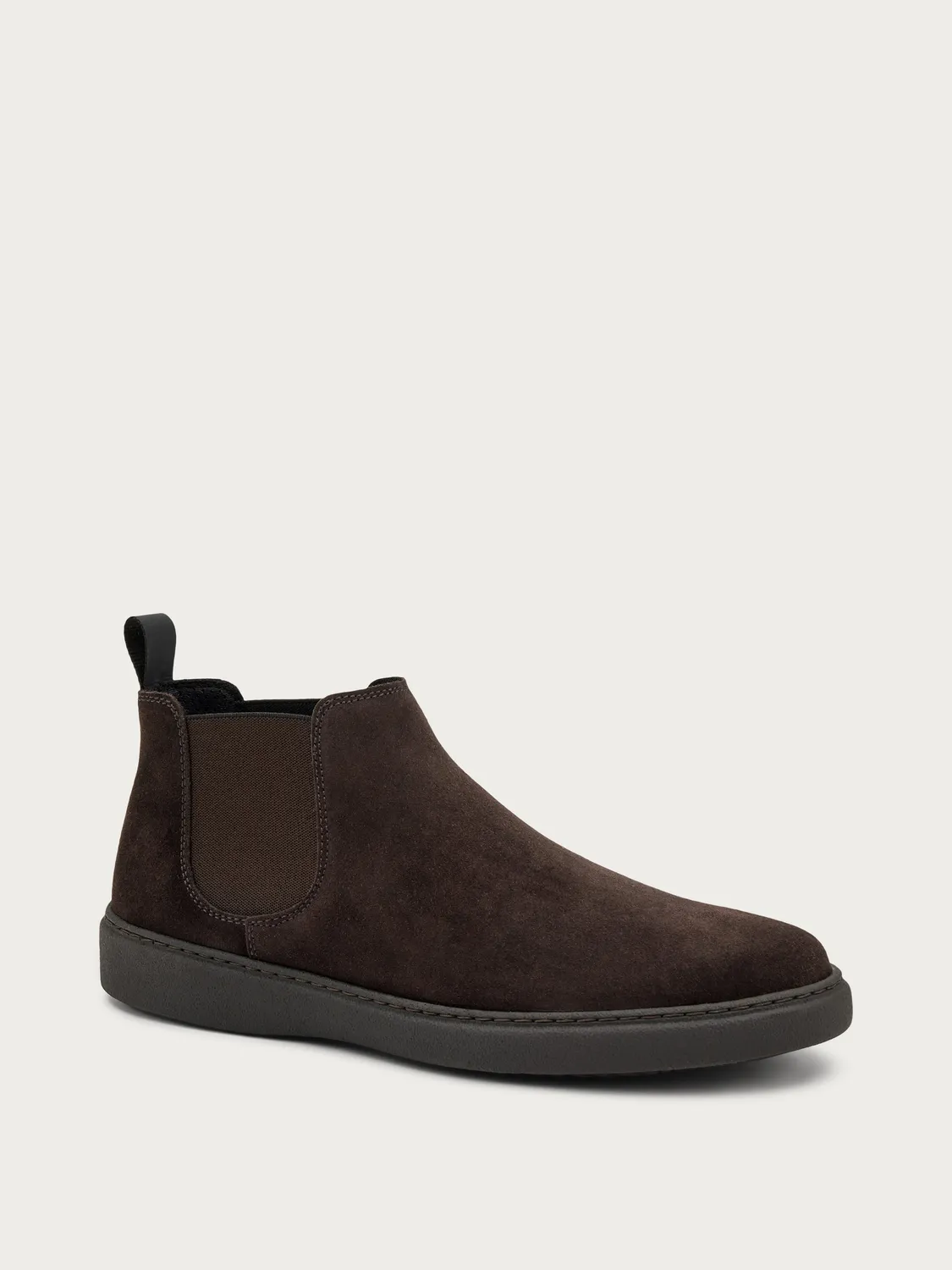 Frau Verona donkerbruine suède chelsea boots heren