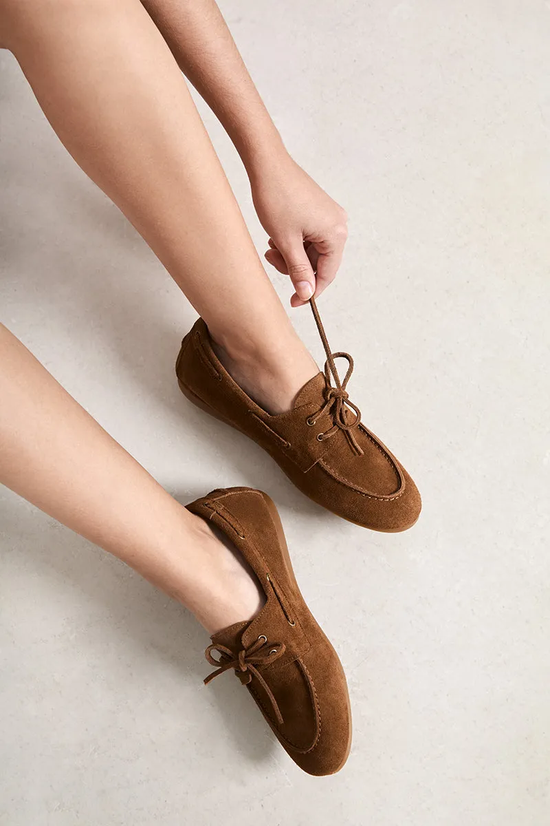 Bryan Stepwise Abby bootschoenen camel suède
