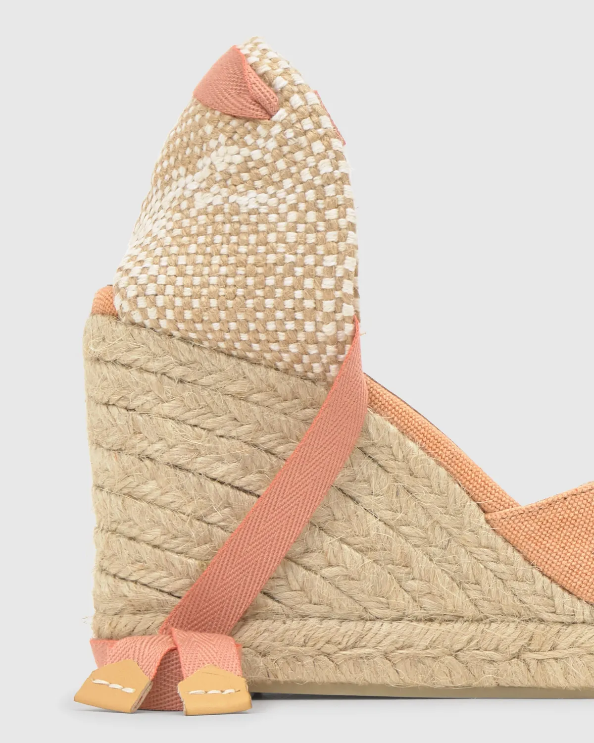 Castaner Chiara/8/002 sleehakken peach katoen 9 cm