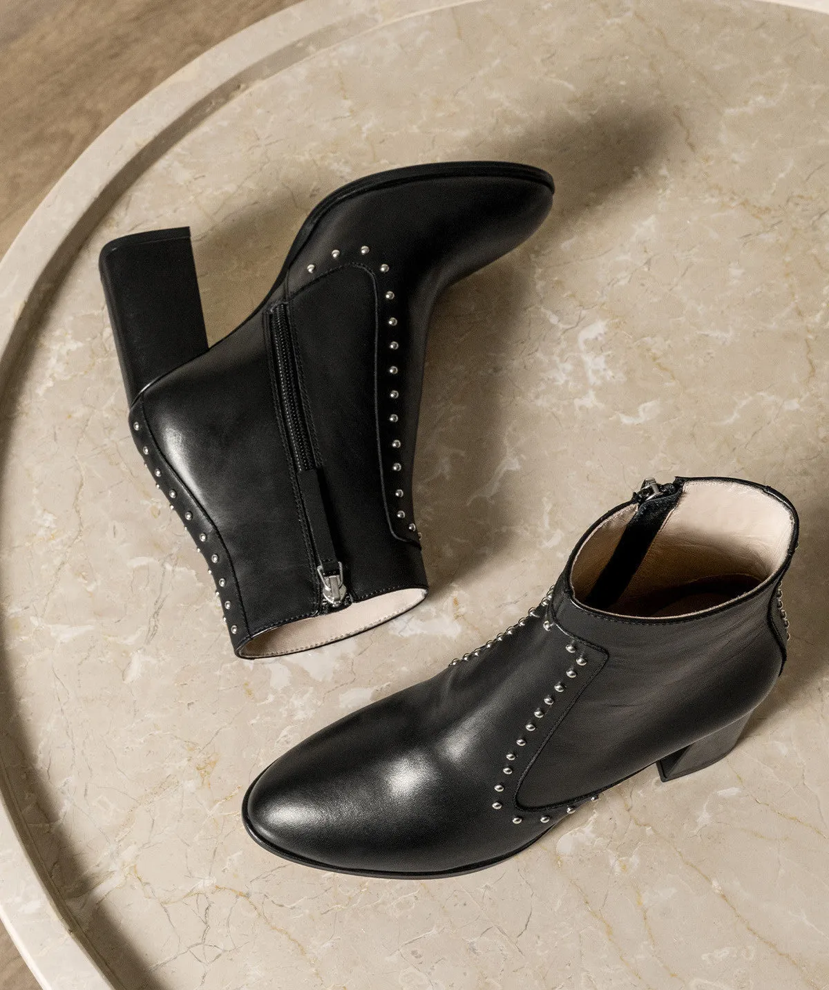 Finsbury LOU Enkellaarzen Zwart 7 cm Hak