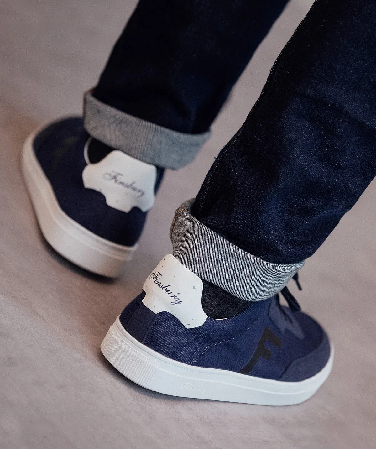 Finsbury Greenwood Sneakers Marineblauw Vegan