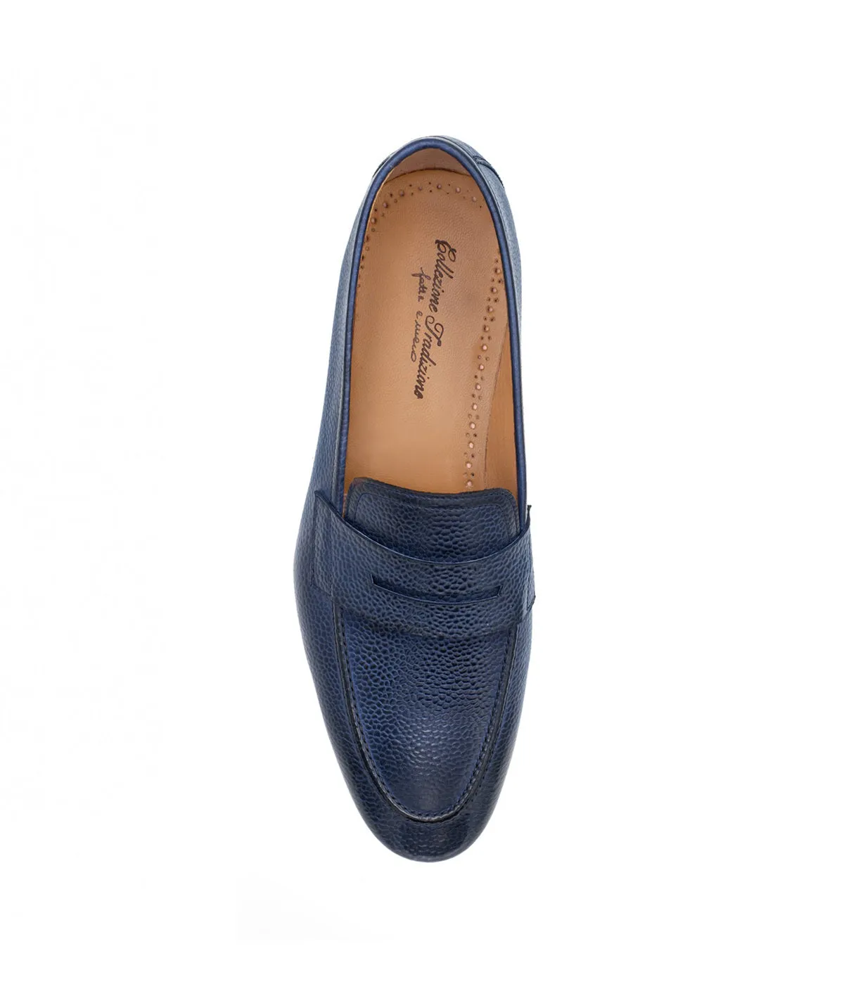 Finsbury Tradizione Markos loafer blauw generfd leer
