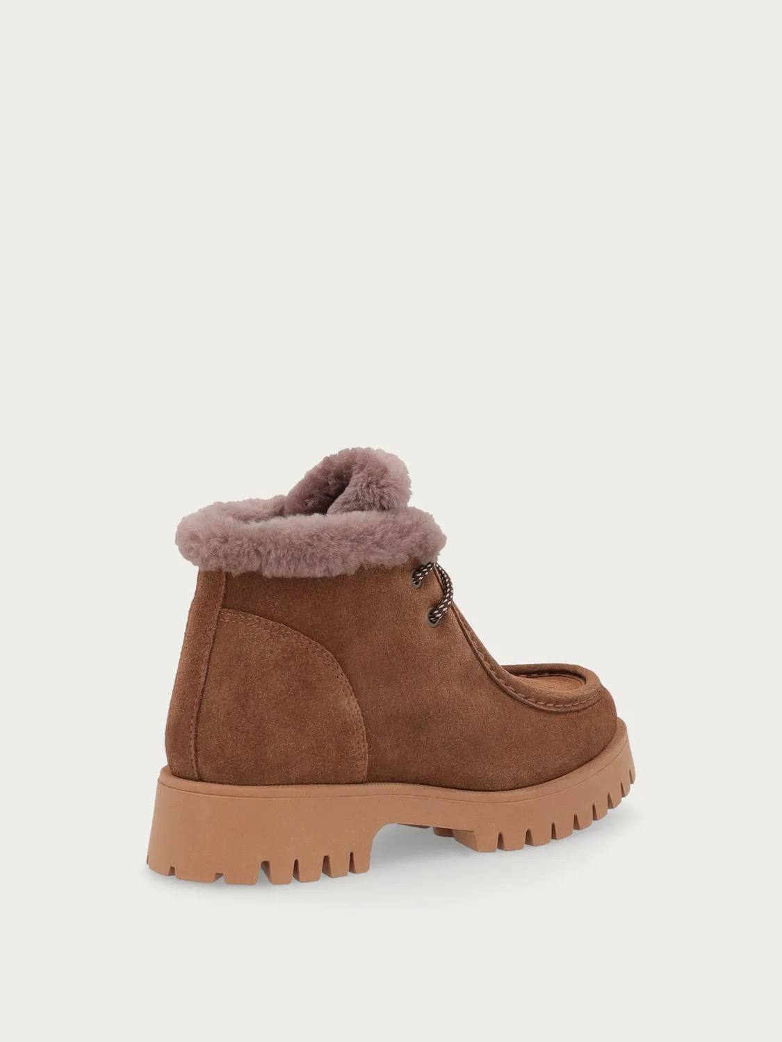 Frau FX desert boots lichtbruin suède profielzool