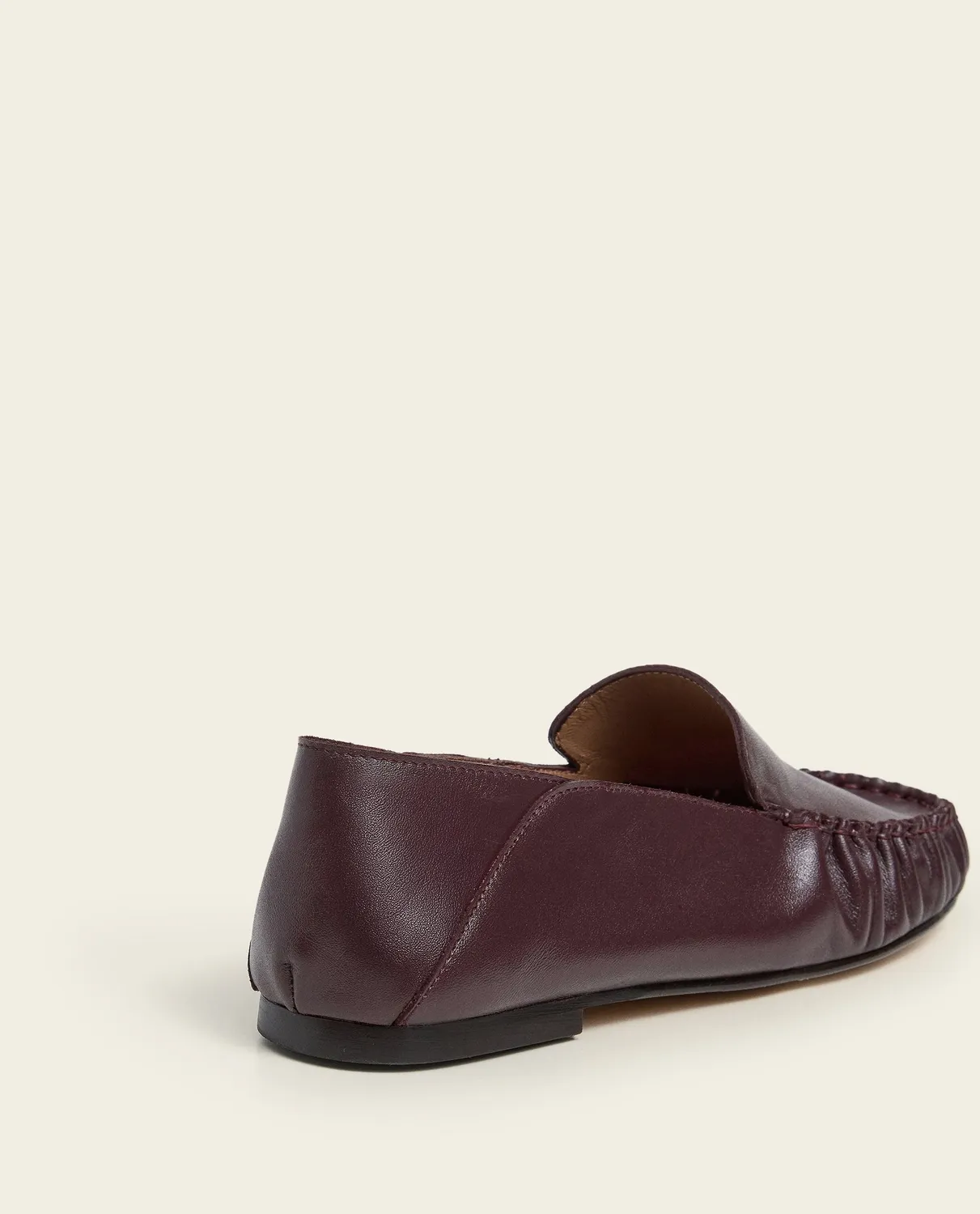 Flattered Bon Bon loafer leer burgundy instapper