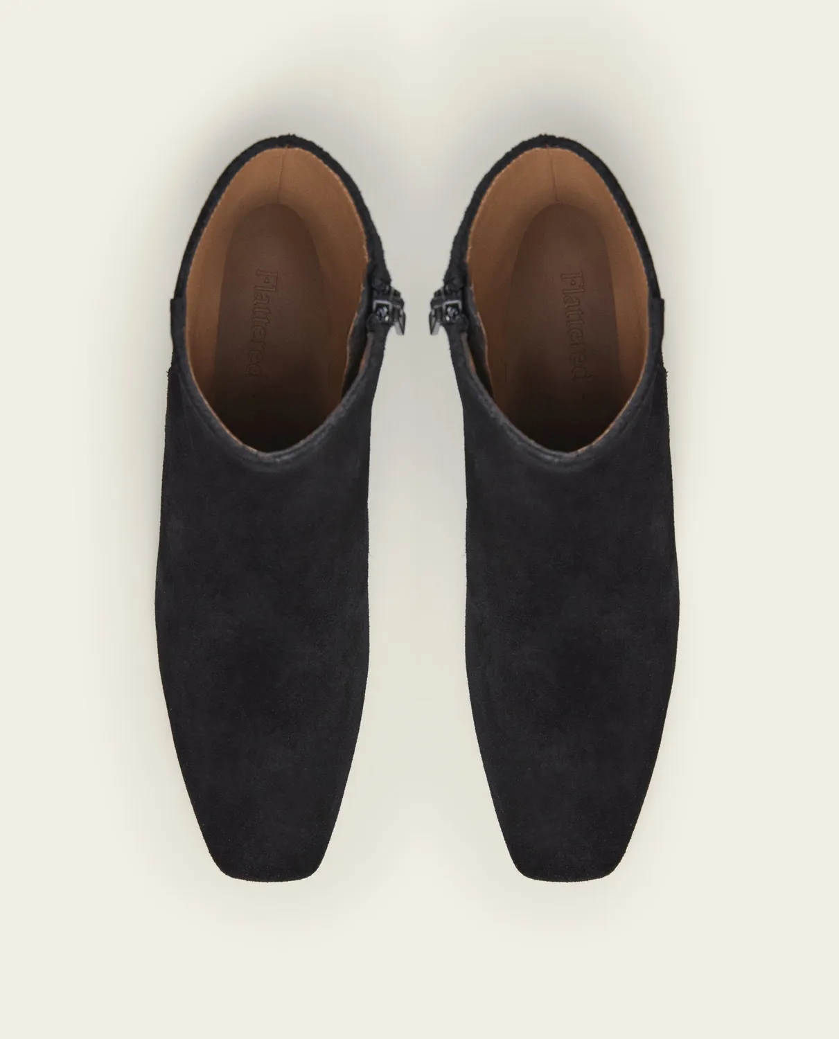 Flattered Cay Suede Black laarzen zwart suède