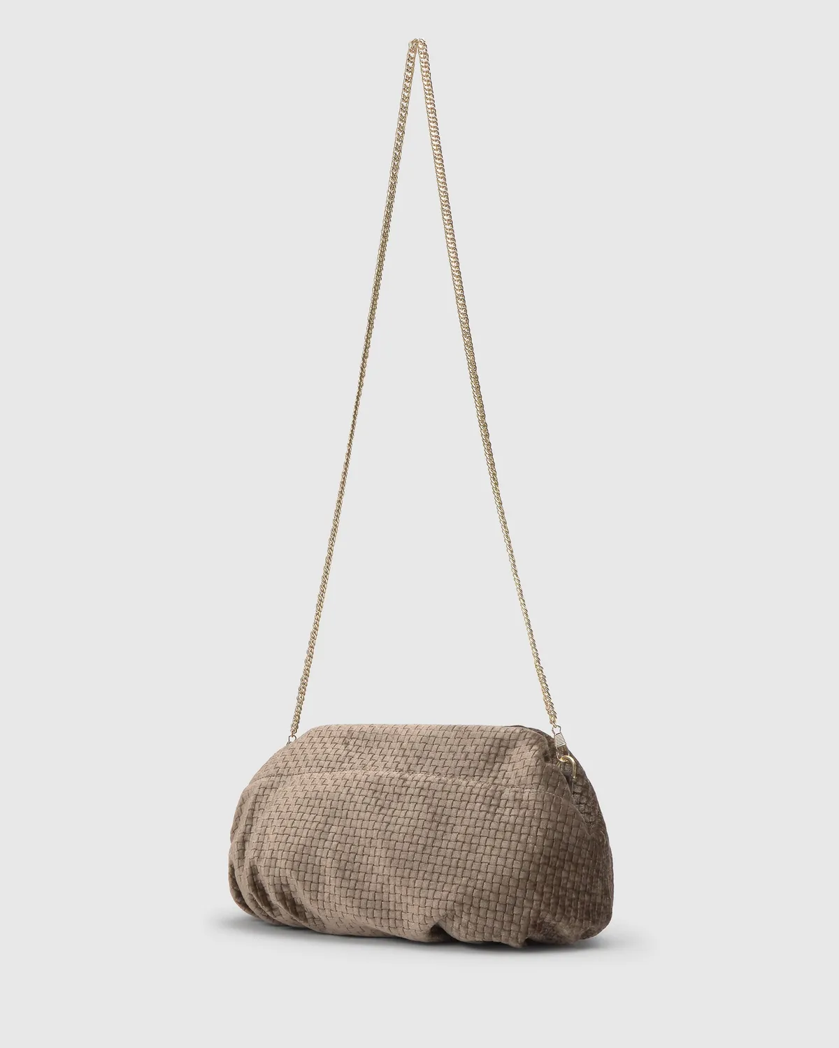 Castaner Small Victoire 311 clutch donkerbruin fluweel