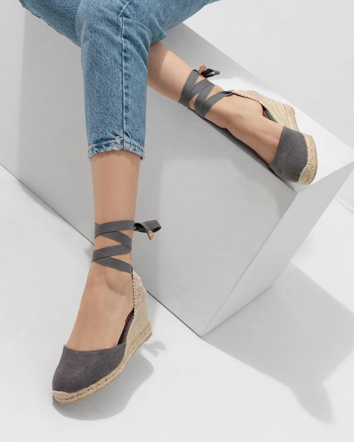 Castaner Carina 6 002 espadrille charcoal canvas