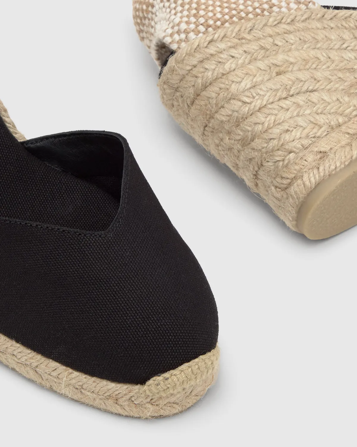Castaner Chiara 8/001 espadrilles zwart 9 cm sleehak