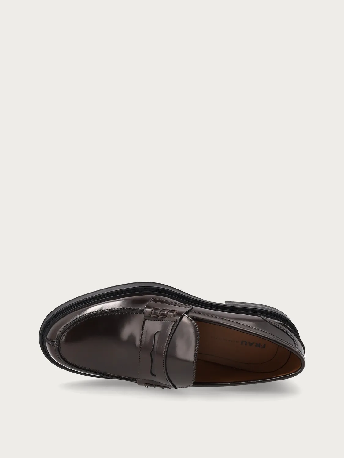 Frau Verona bruine brushed loafers heren varsity