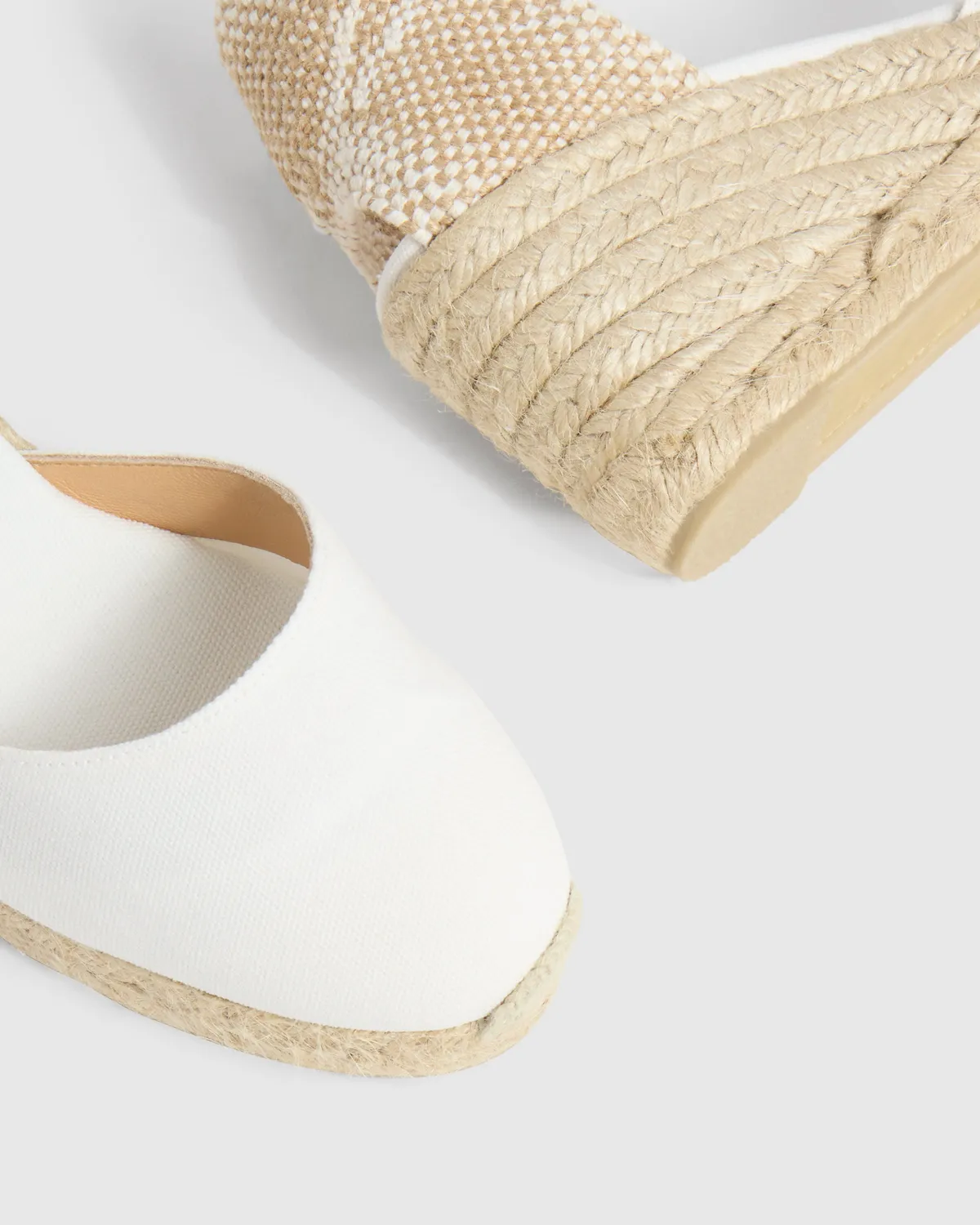 Castaner Carol/6/001 espadrille blanco katoen 7cm