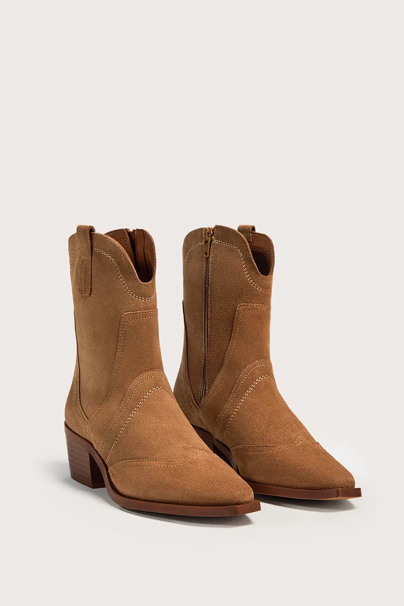 Bryan Stepwise Victoria enkellaarzen camel leer