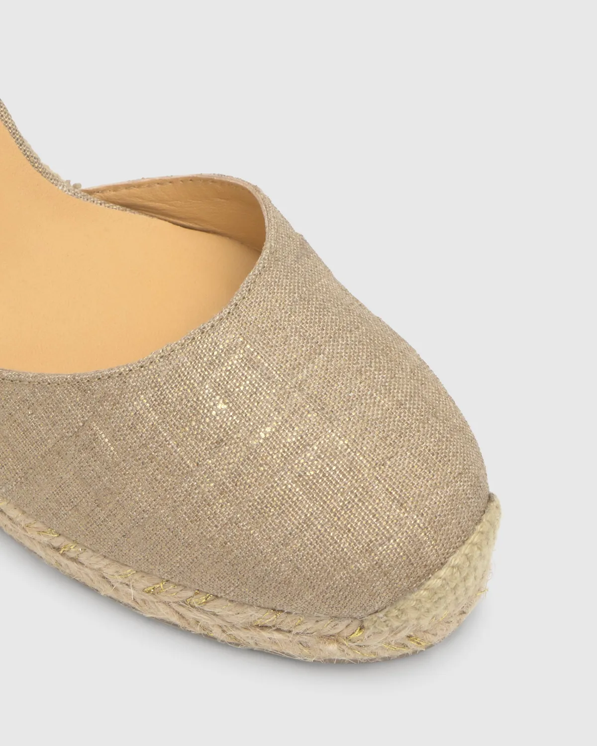 Castaner Carina 6/290 espadrilles goud metallic linnen