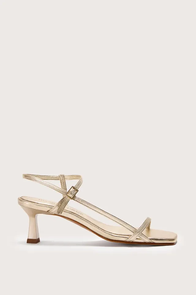 Bryan Stepwise Palmira Pearl sandalen goud leer