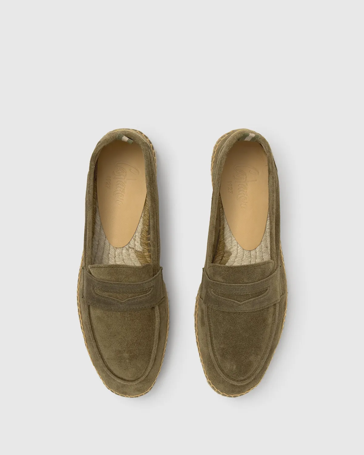 Castaner Nacho T/186 espadrilles bosgroen suède heren