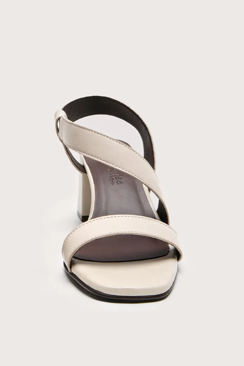 Bryan Stepwise Ivory Noe sandalen leer enkelband hoge steun