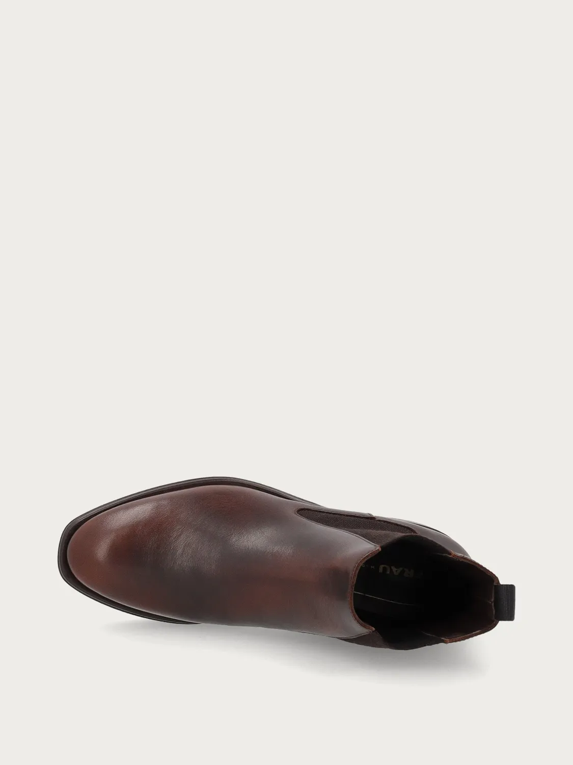 Frau Verona bruine leren beatle boots ombré