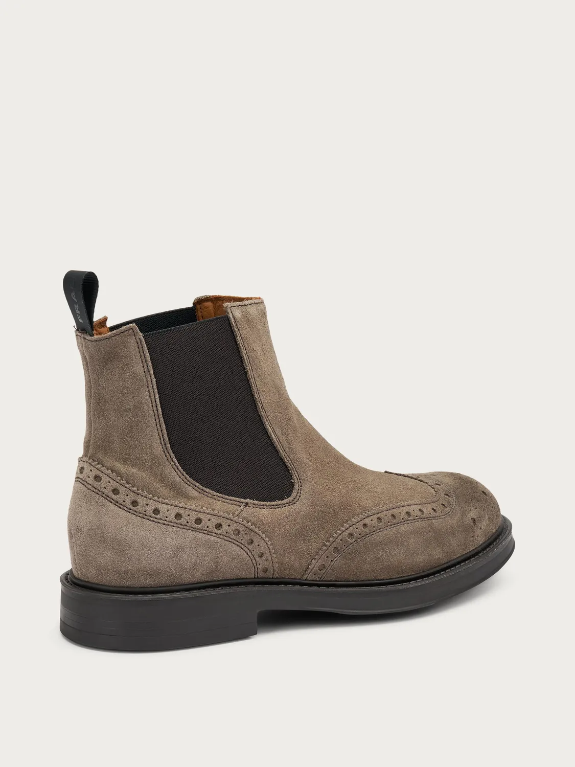 Frau Verona Beatle Boots Heren Suède Neutraal