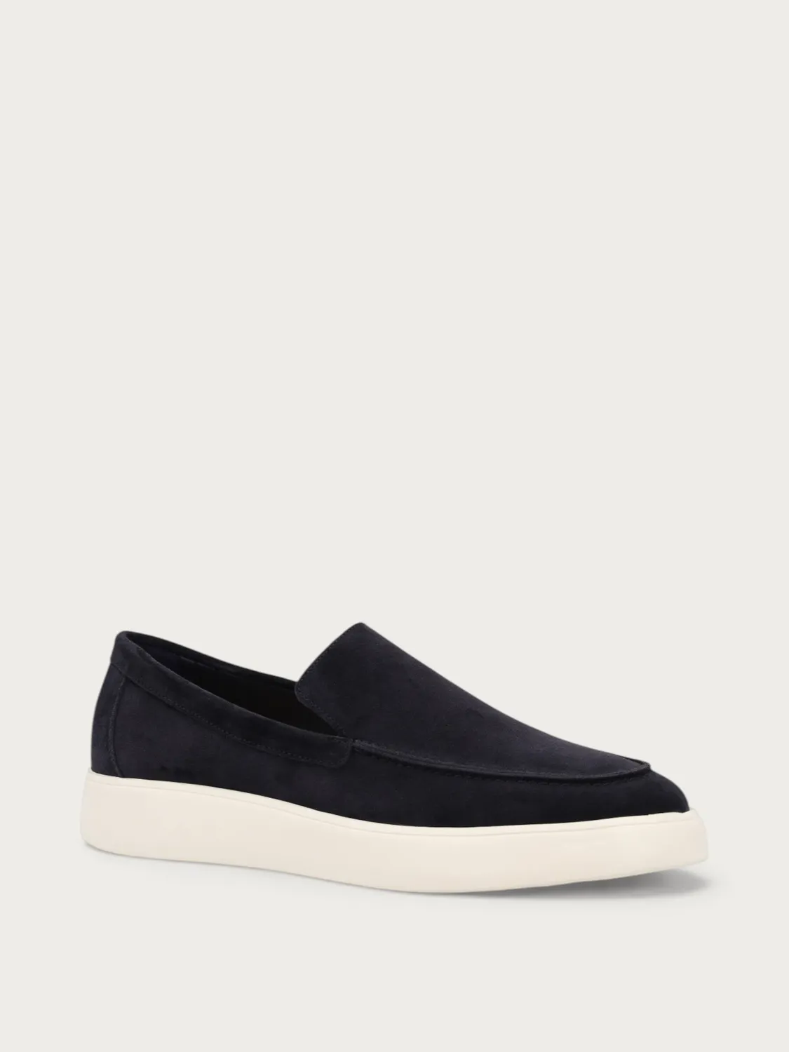 Frau Verona slip-ons blauw suede heren chunky zool