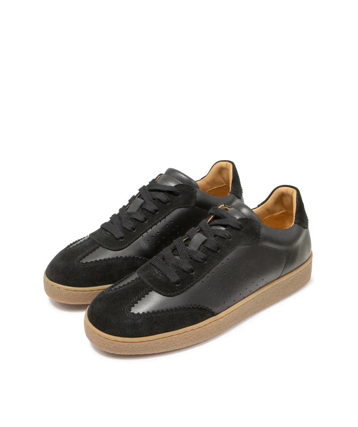 Finsbury Jane Sneakers Zwart Leer