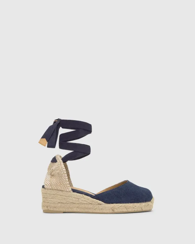 Castaner Carina 3 002 espadrille oxford katoen 5cm