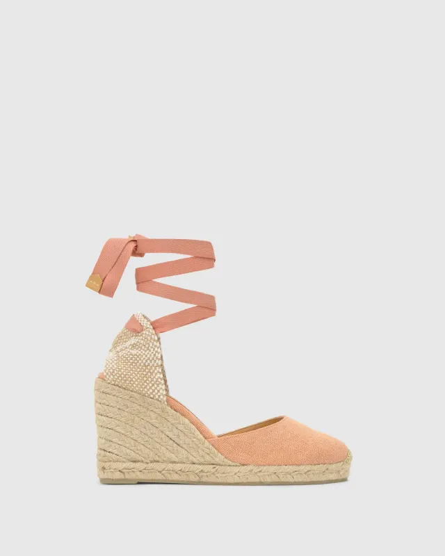Castaner Carina/8/002 espadrilles peach katoen 9cm