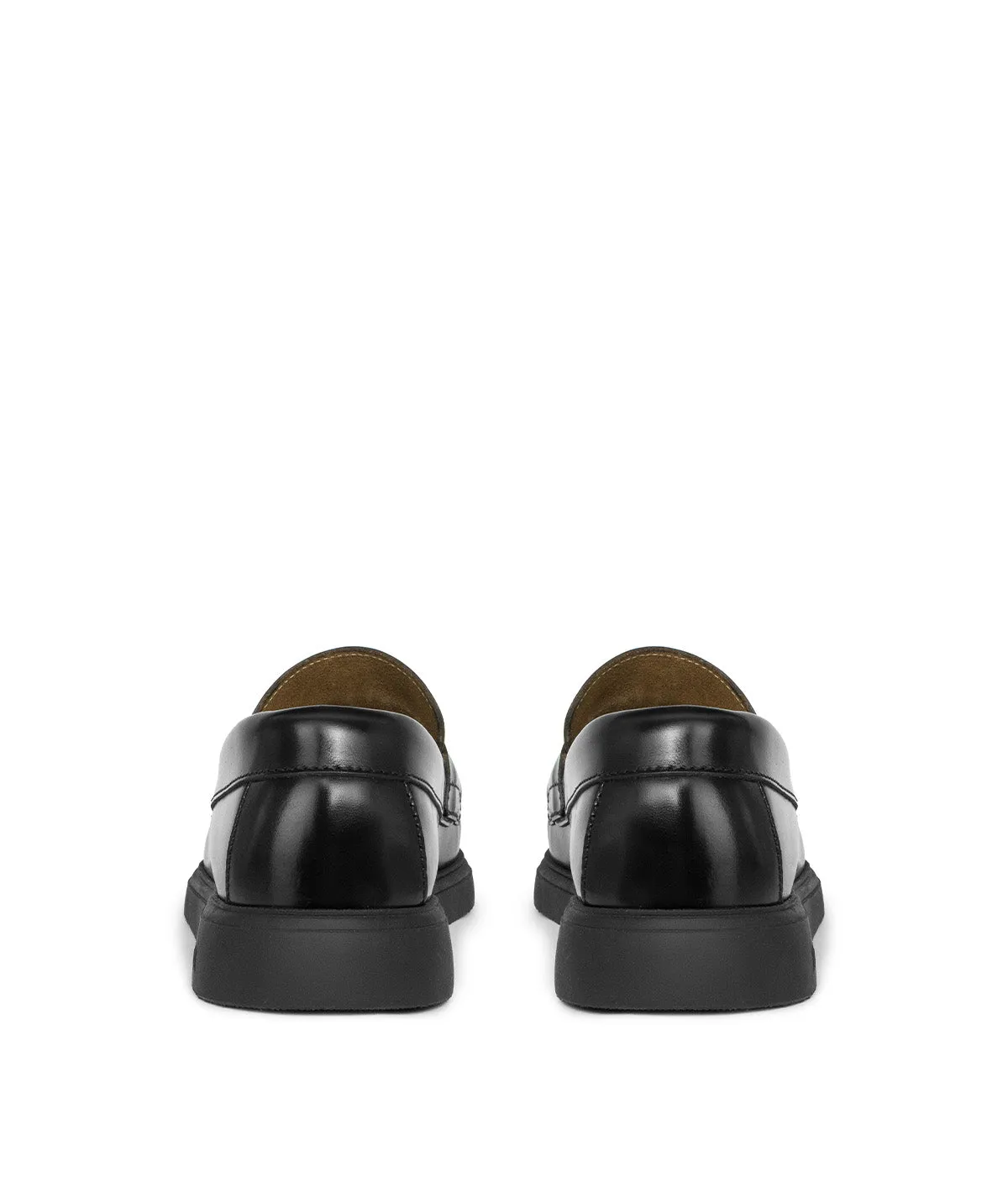 Finsbury EDUARDO zwarte loafers glad leer rubber zool