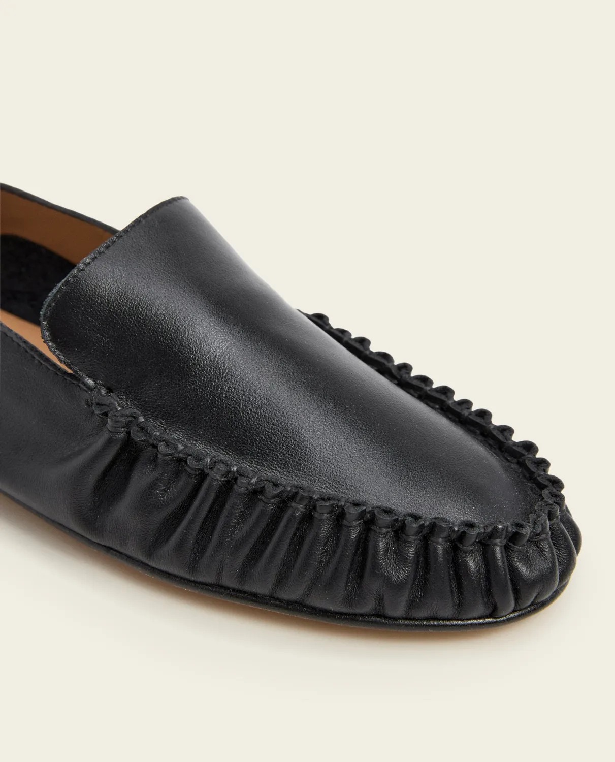 Flattered Bon Bon loafers zwart leer