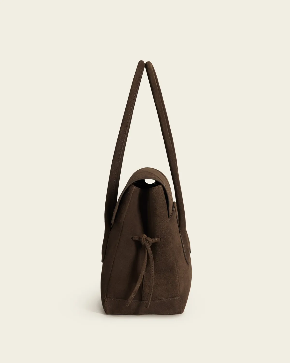 Flattered Lydia tote bag chocolate suède