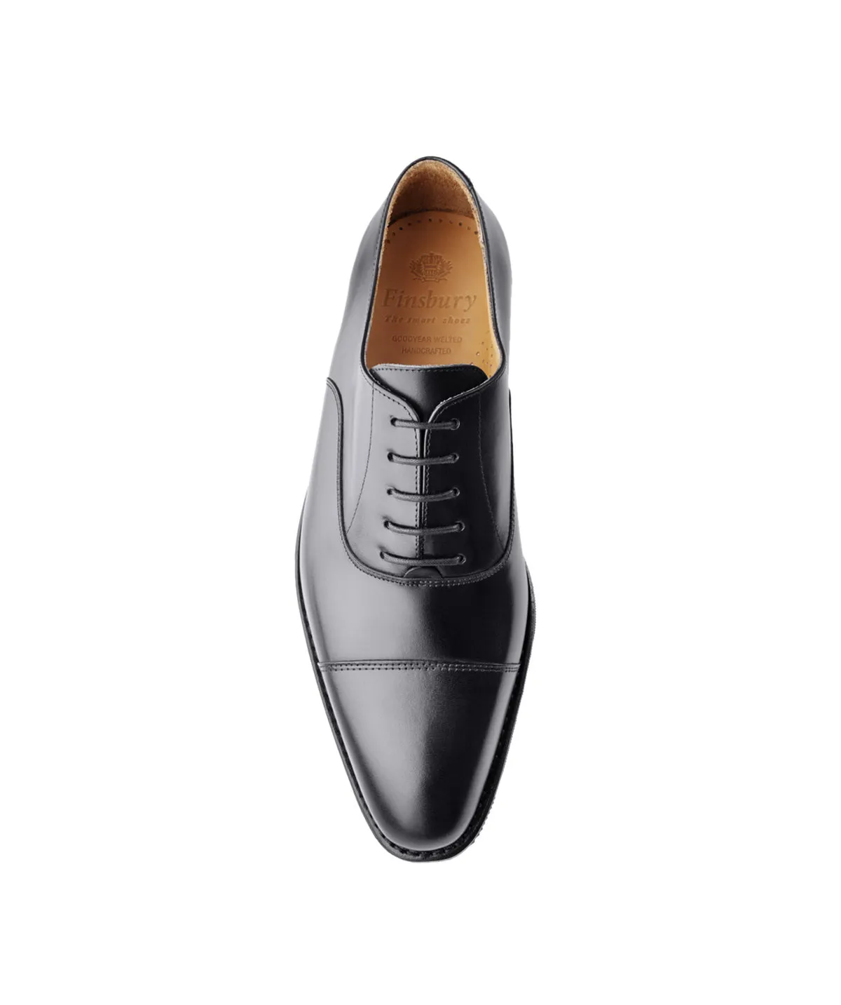 Finsbury Consul oxford zwart leer rubberzool