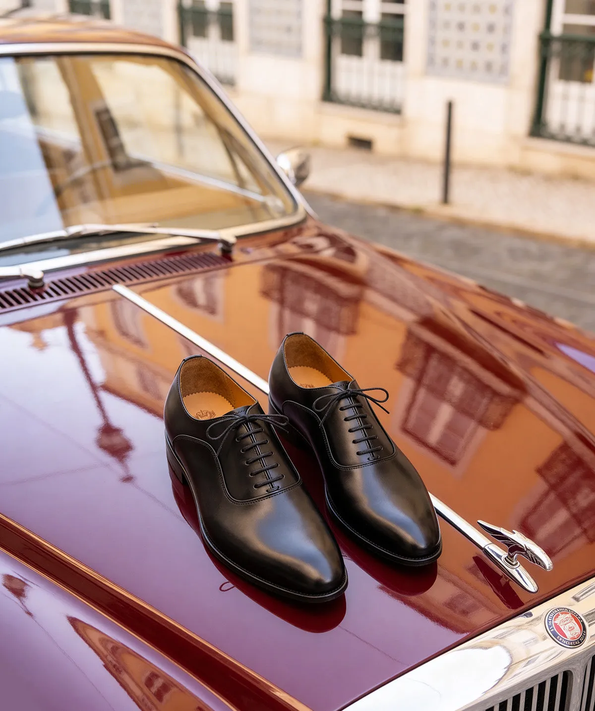 Finsbury Andreas oxford schoenen zwart leer