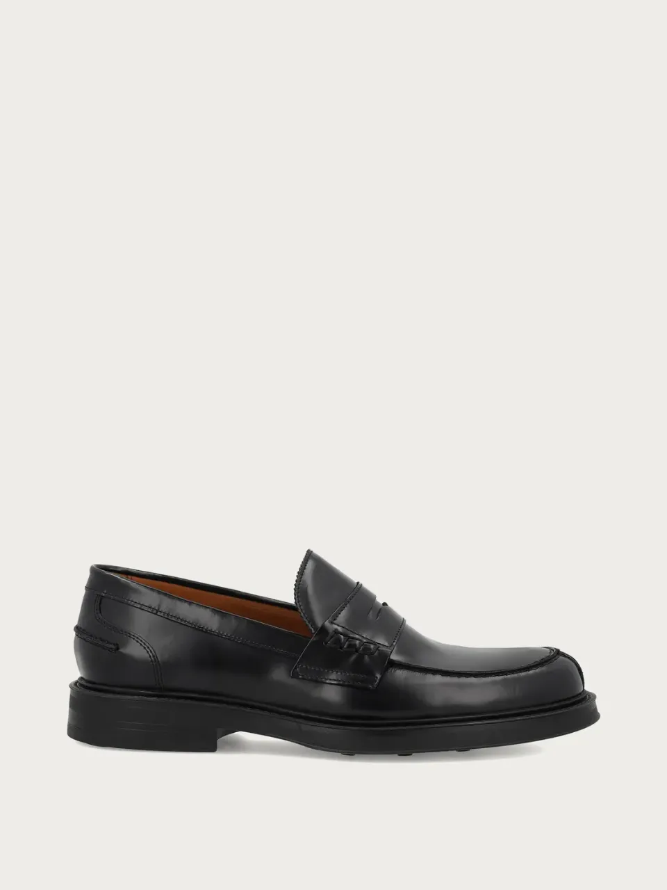 Frau Verona varsity loafers zwart gepolijst leer