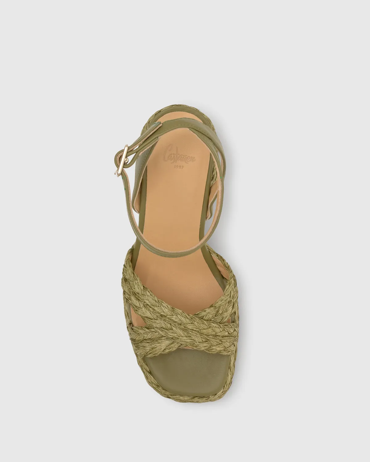 Castaner Valeriette 258 sandalen olive raffia