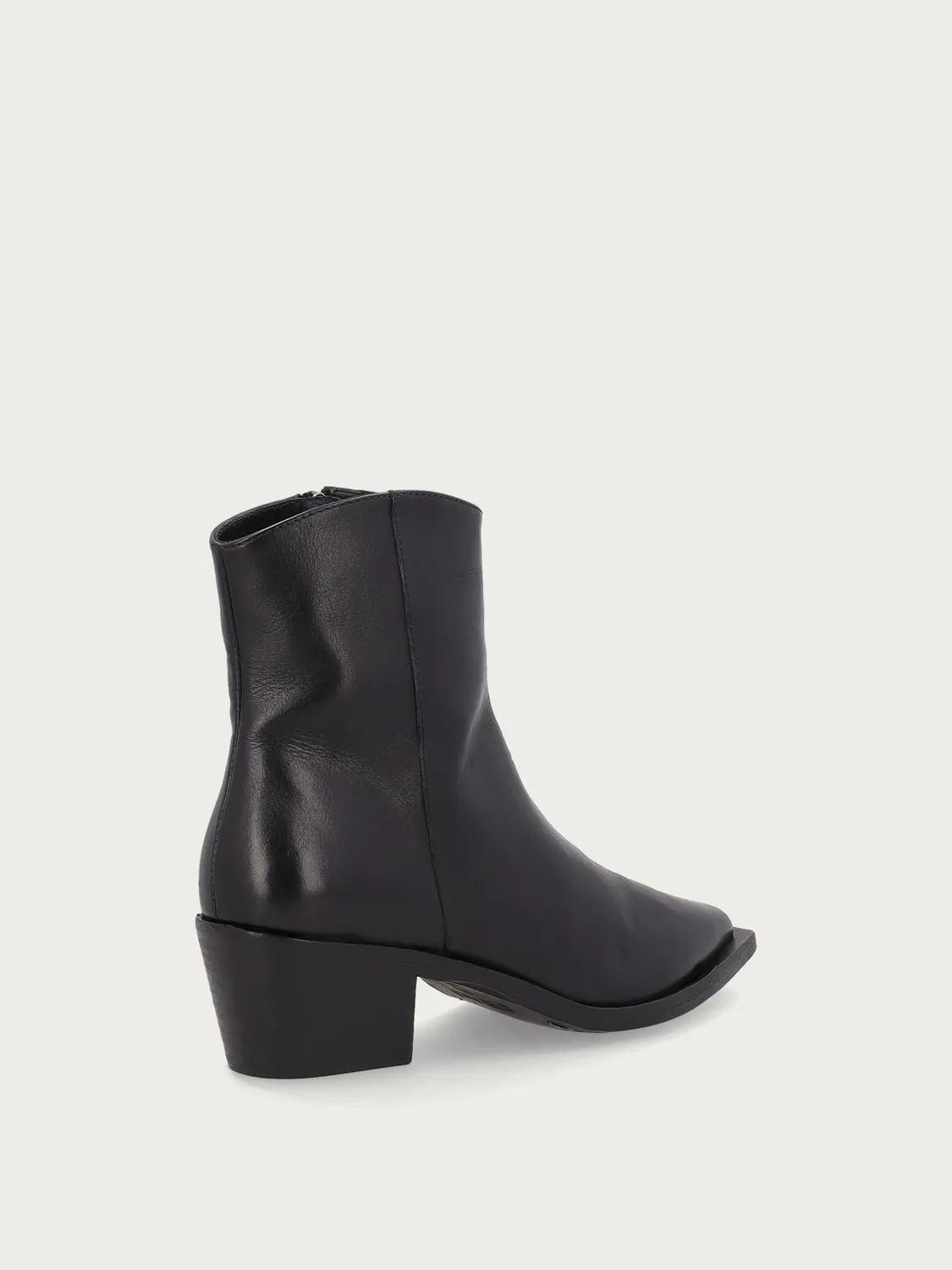 Frau FX Texan enkellaarzen zwart leer rits