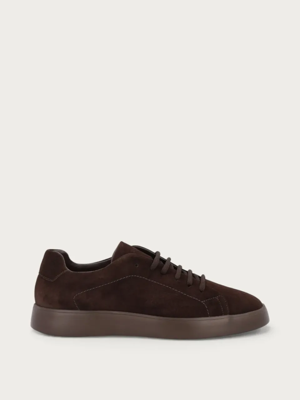 Frau Minimal sneakers donkerbruin suède heren