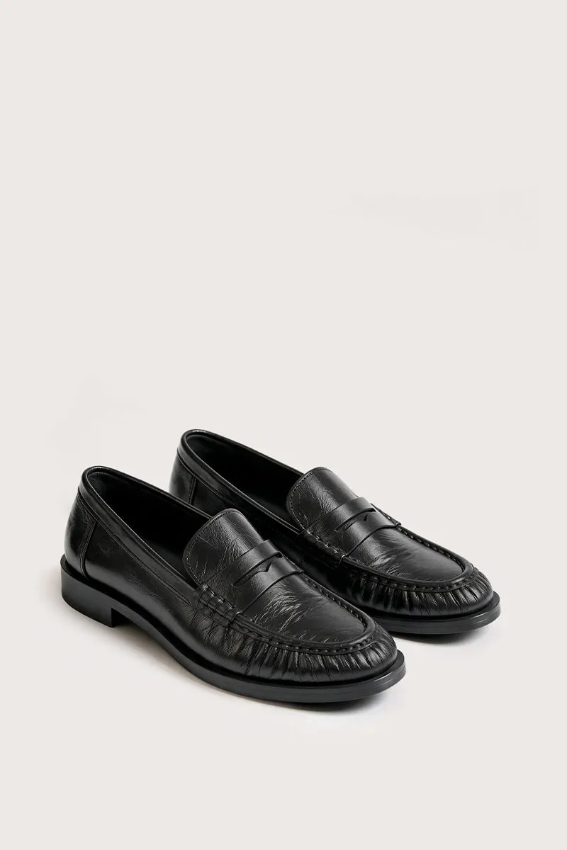Bryan Stepwise Cami mocassins terra negro leer