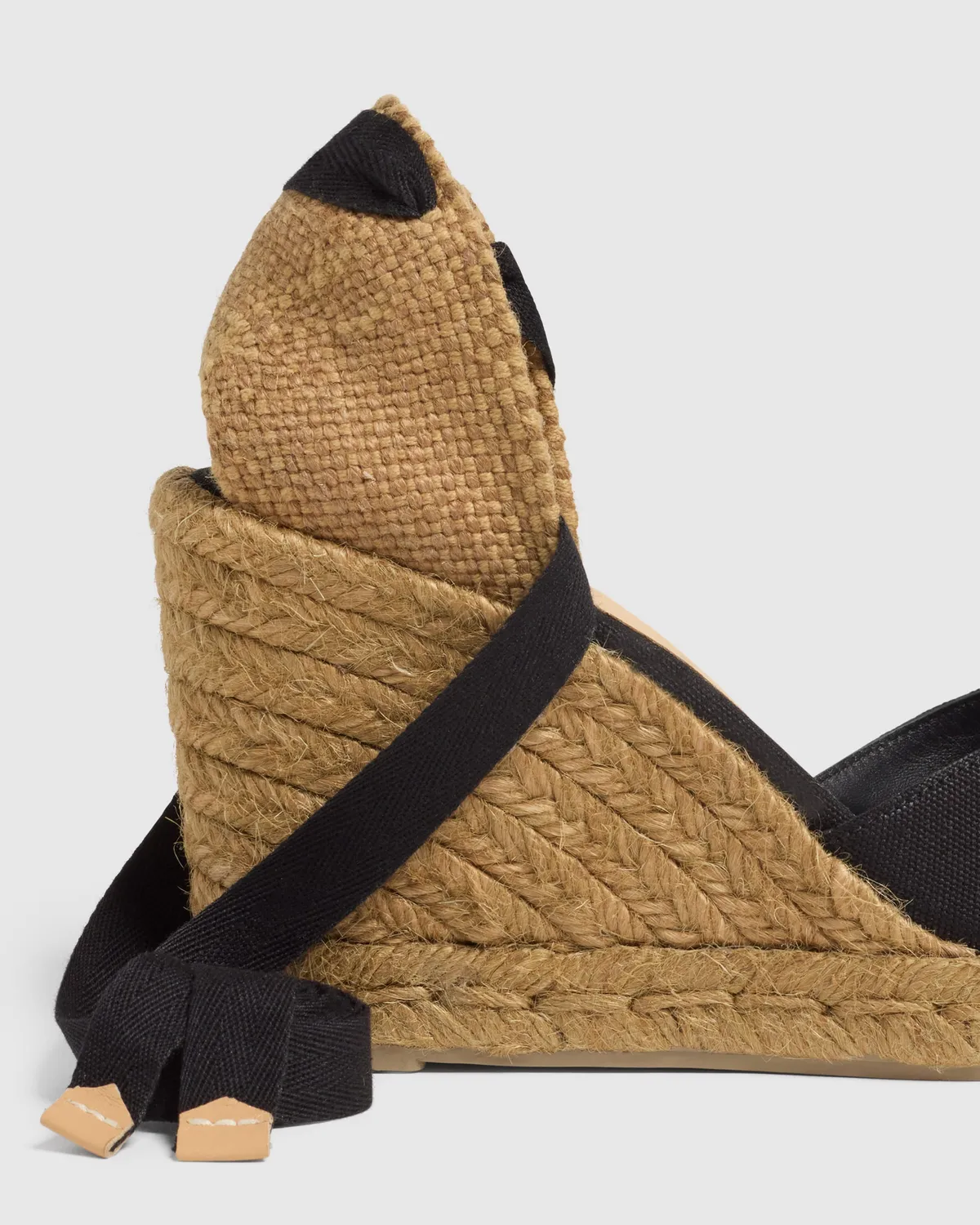 Castaner Chiara T/8/001 sleehakken zwart canvas