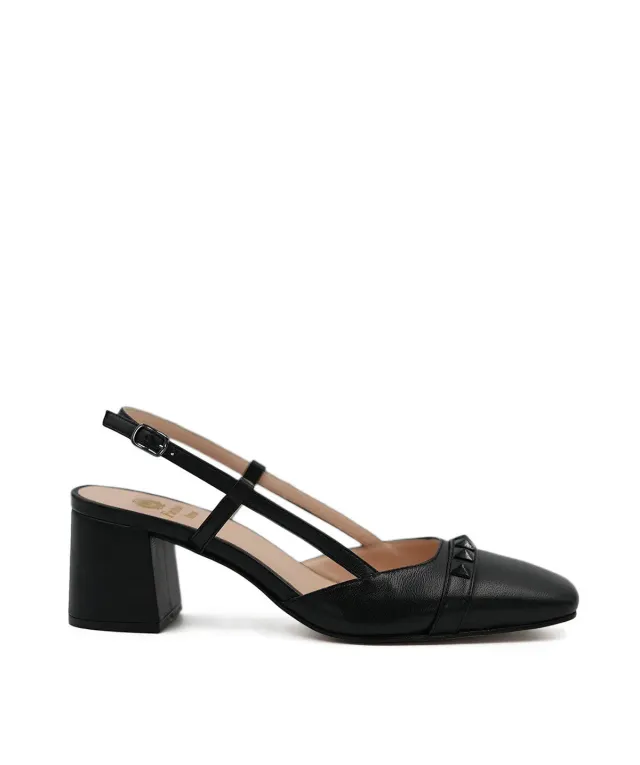 Finsbury Elisa pumps zwart leer 4 cm hak