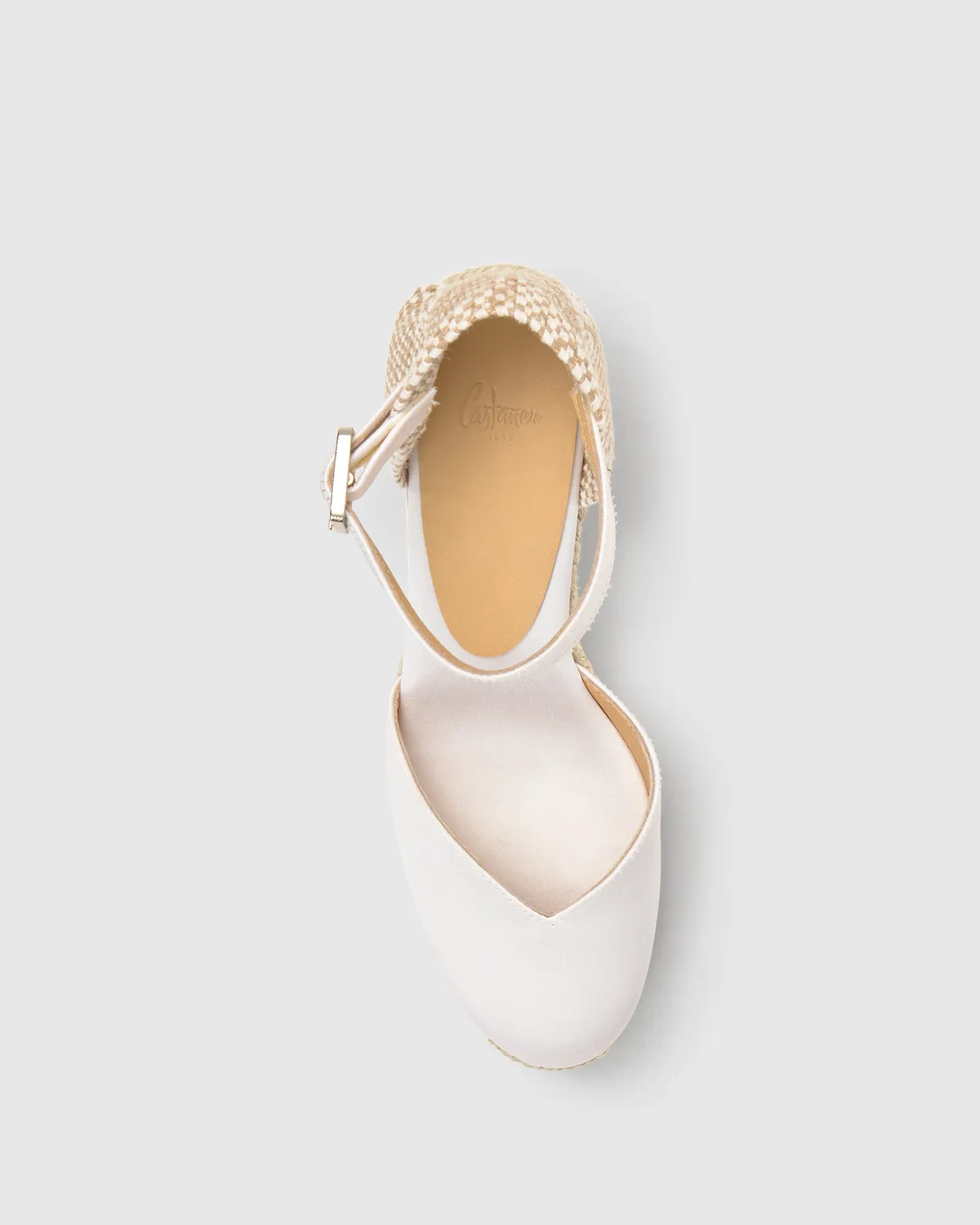 Castaner Chiarita 6 006 espadrille crudo satijn 7 cm