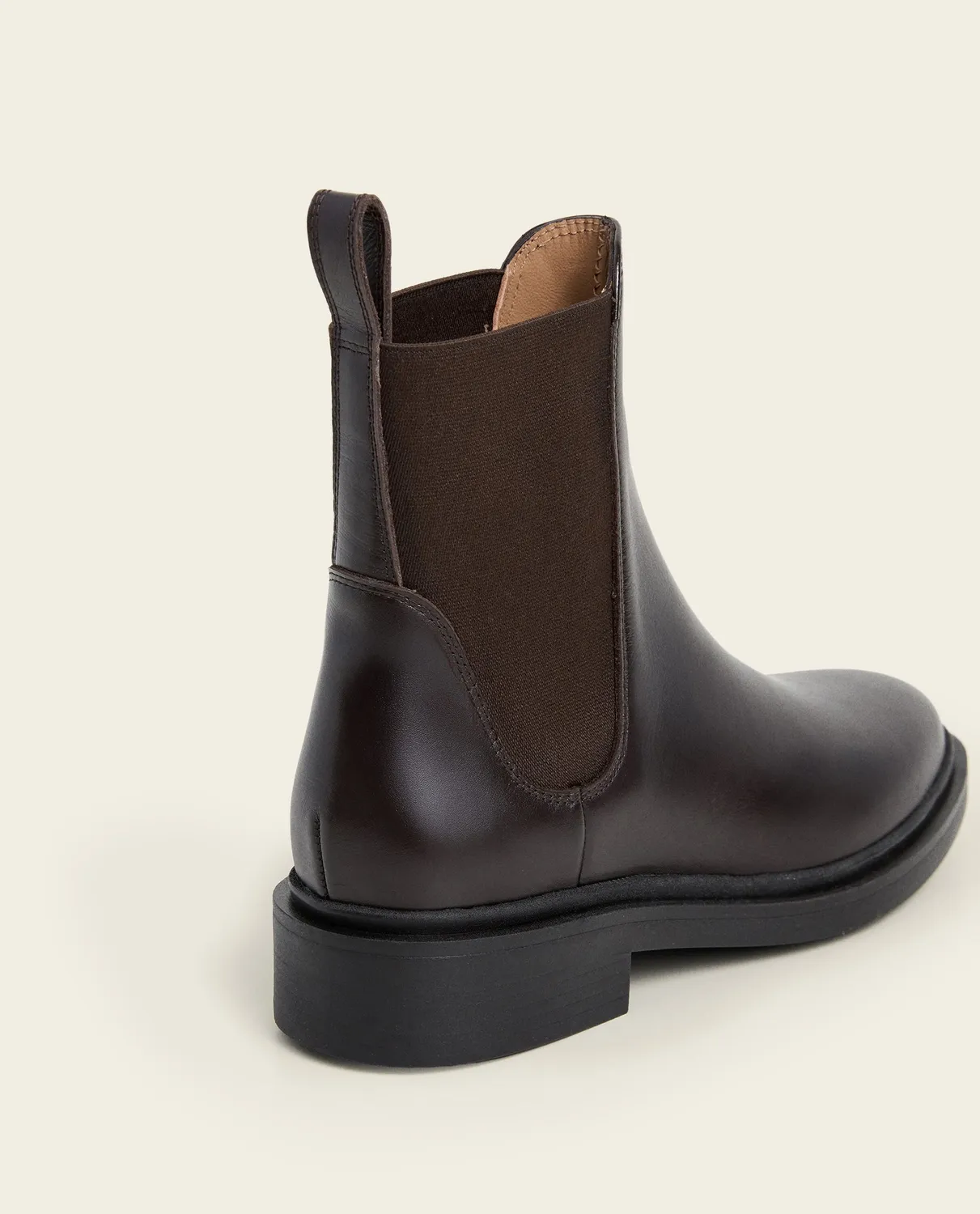 Flattered Fiona chelsea boots chocolate leer