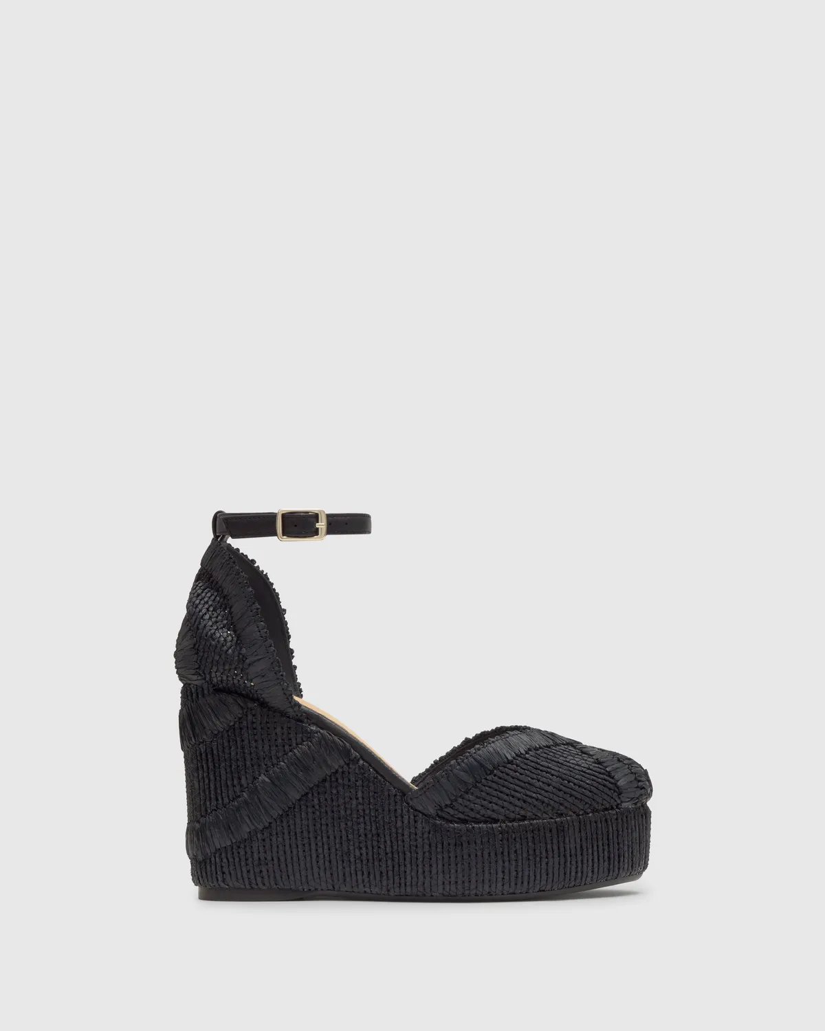 Castaner Charmie 8ED 295 espadrille sleehak zwart 10 cm