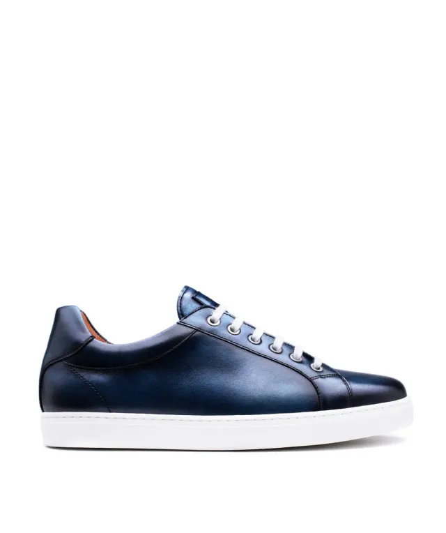 Finsbury Julian sneakers blauw patina 6 vetergaten