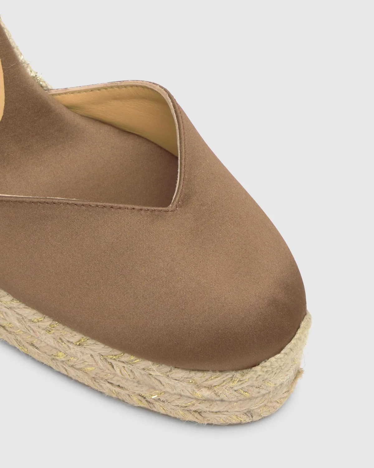 Castaner Chiarita 8ED 006 espadrilles moka satijn