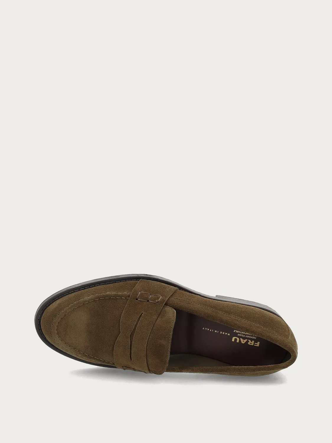 Frau Verona Varsity Loafers suède groen dames