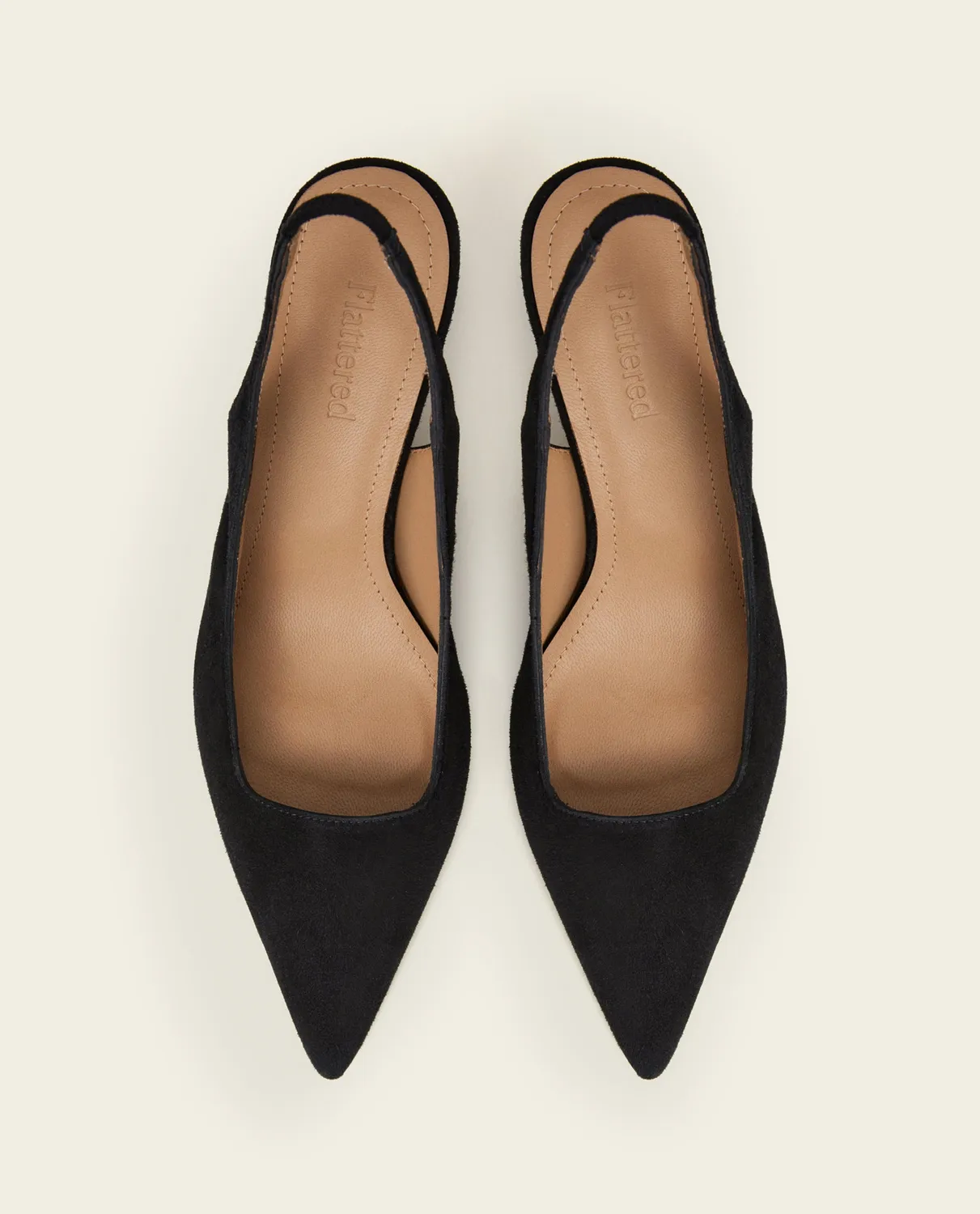 Flattered Franchesca pumps zwart suède slingback