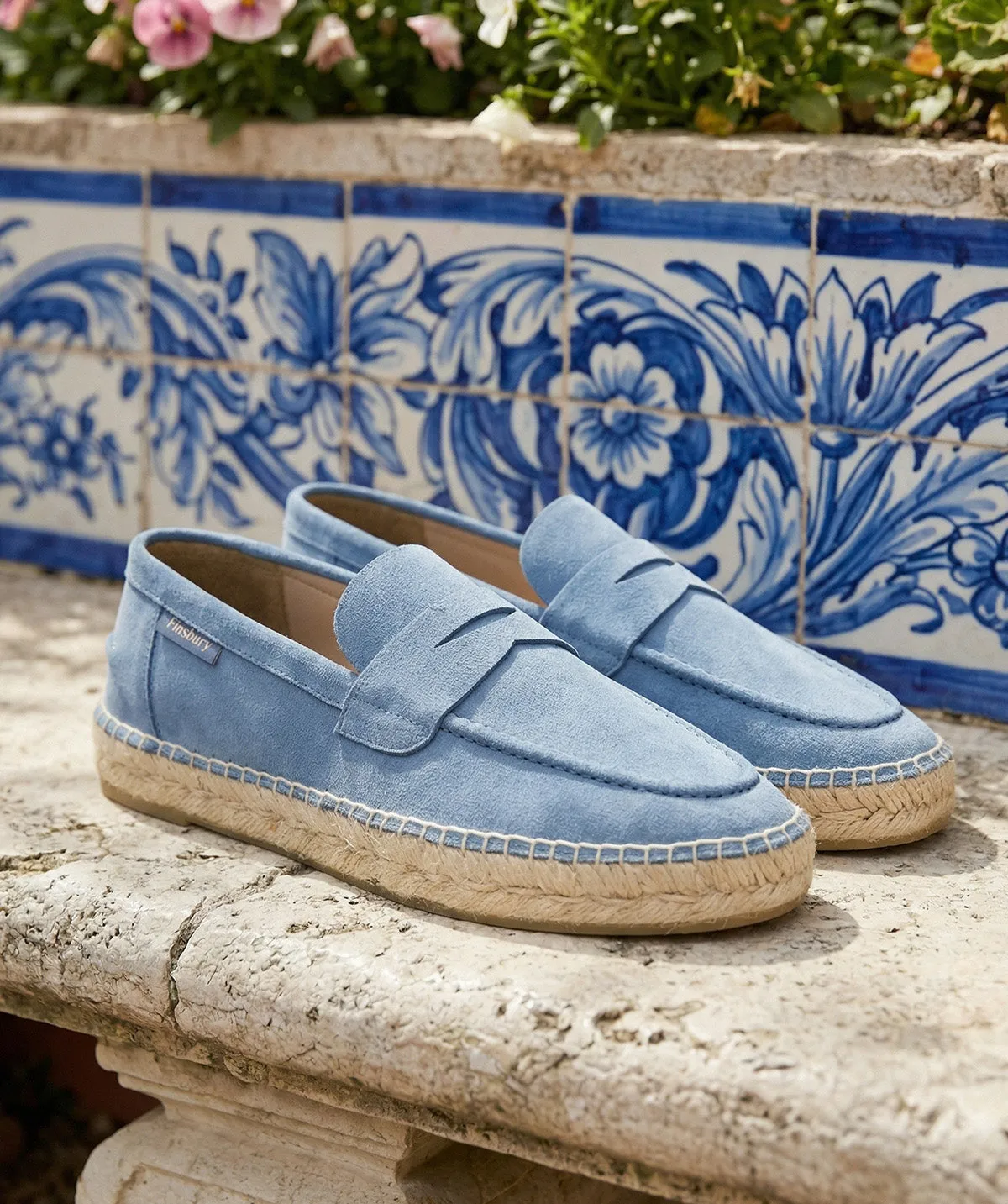 Finsbury NEVADA loafers blauw suède