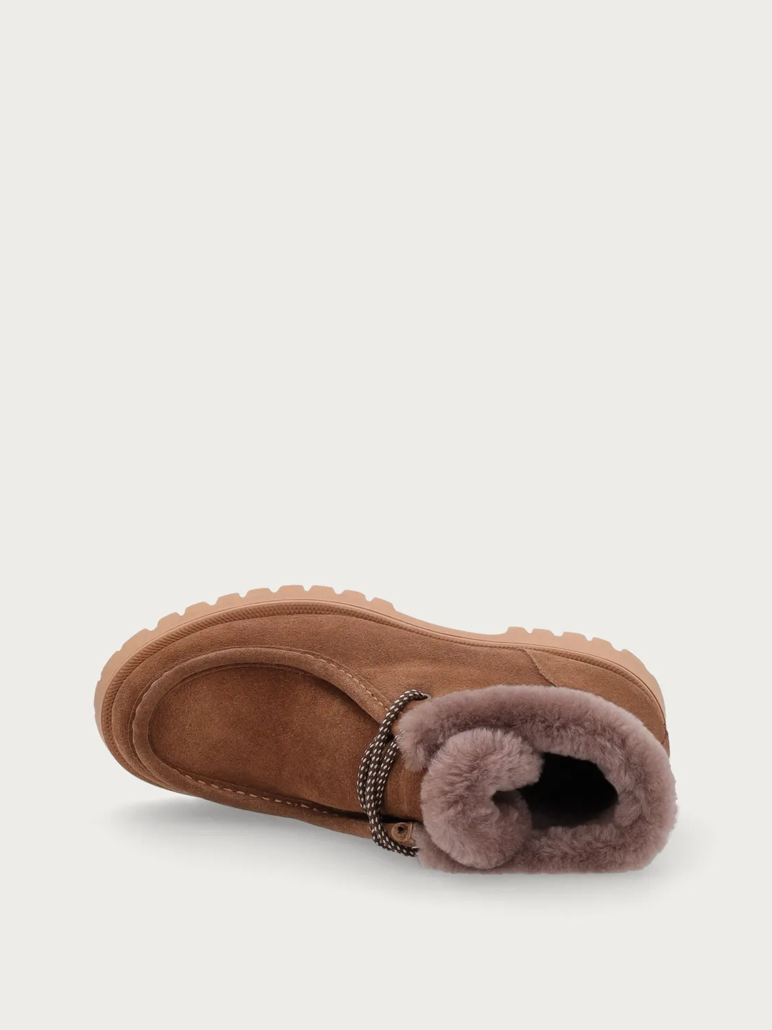 Frau FX desert boots lichtbruin suède profielzool