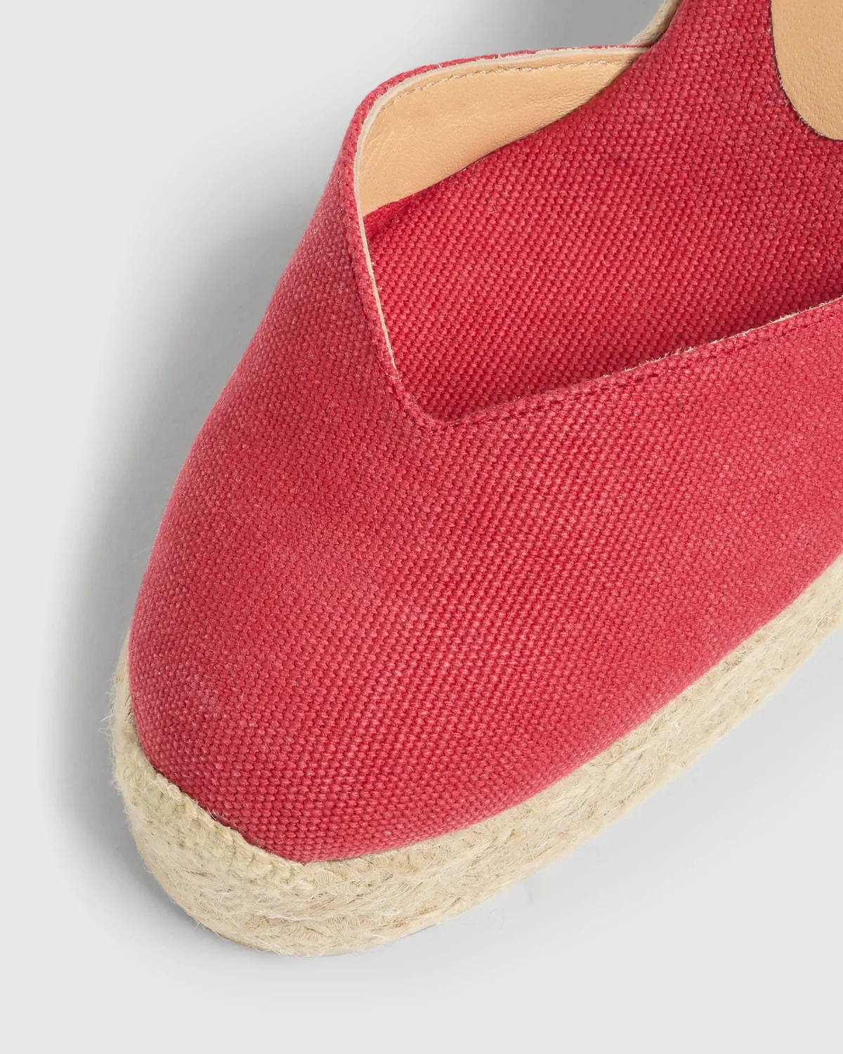 Castaner Chiarita 8ED 002 sleehak espadrille karmijnrood